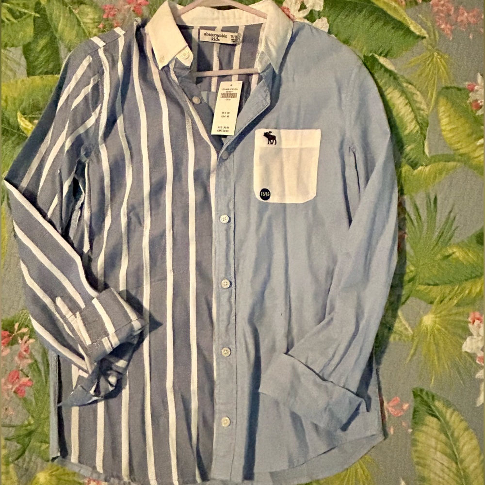 Abercrombie Kids Boys Dress Shirt Size 15/16